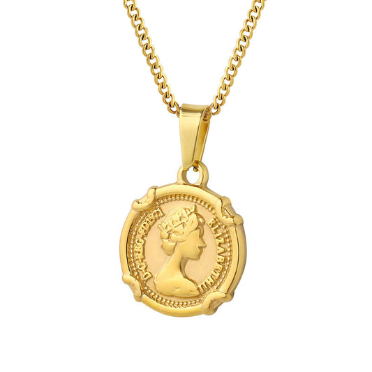 Queen Coin Necklace 